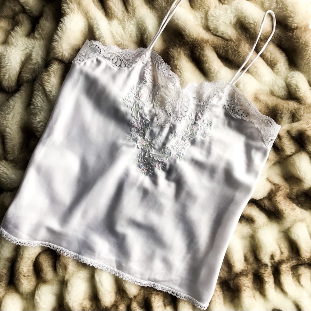 Vintage Sara Beth Forget Me Not Camisole - Small